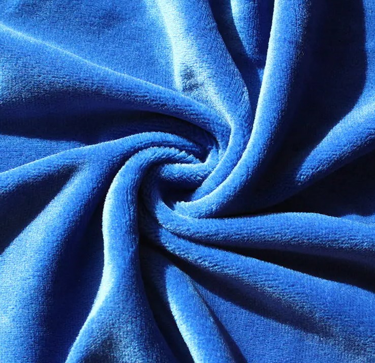 Superpoly breien tricot geborsteld stof: krachtige ultra-soft ketting gebrande geborstelde stof